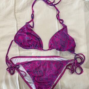 Billabong Pink and Blue Bikini
